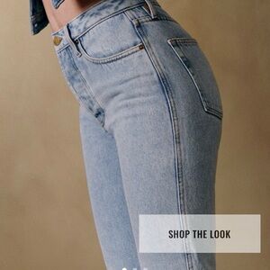 Sezane High-Rise Light Blue Jeans